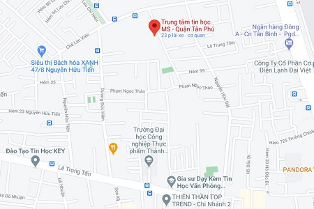 Địa chỉ cơ sở 1 của trung tâm tin học VT